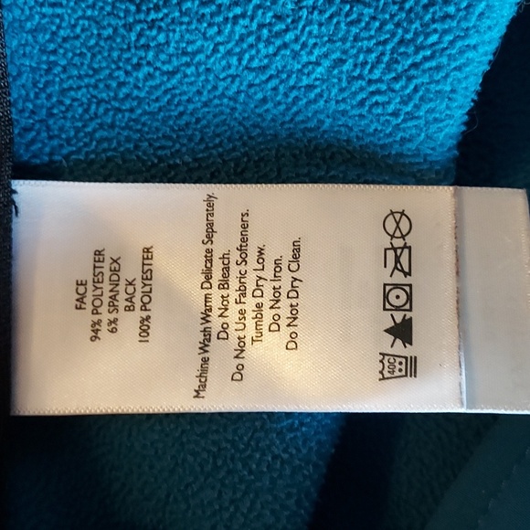 Eddie Bauer Women's Coat Teal Detachable Hood Fleece Lined Size MP - Picture 12 of 13